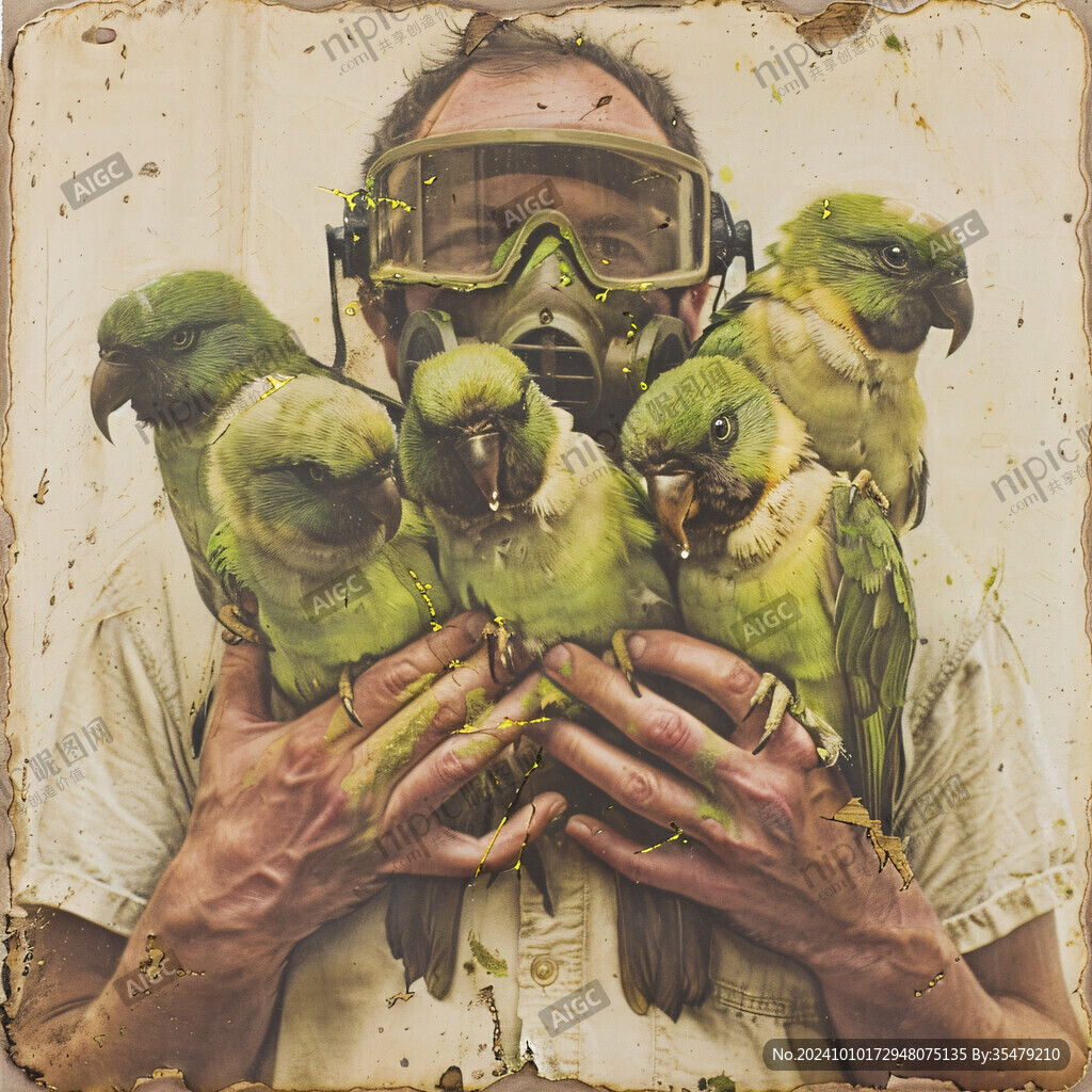 鸟类酒店ktv油画