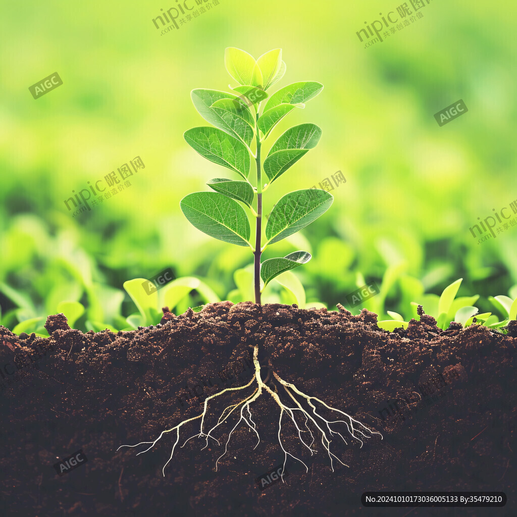 生命绿色植物发芽