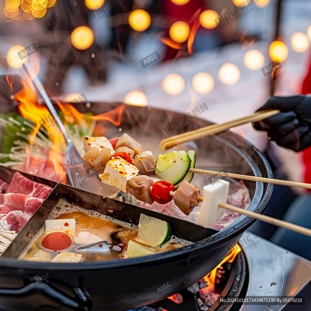 火锅场景实拍背景