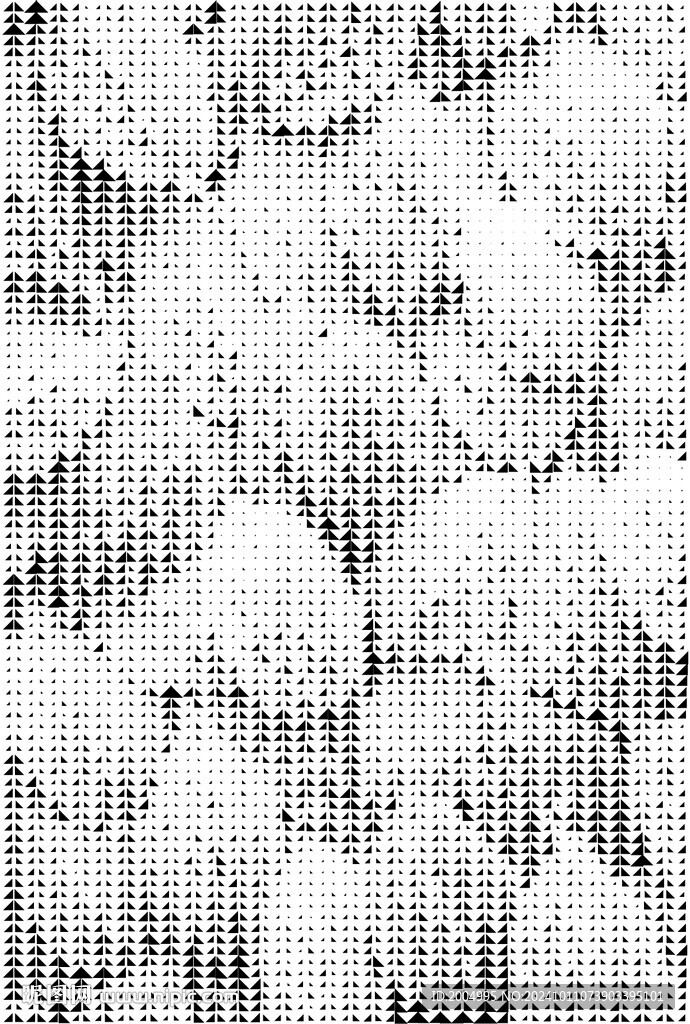 三角形叶子镂空