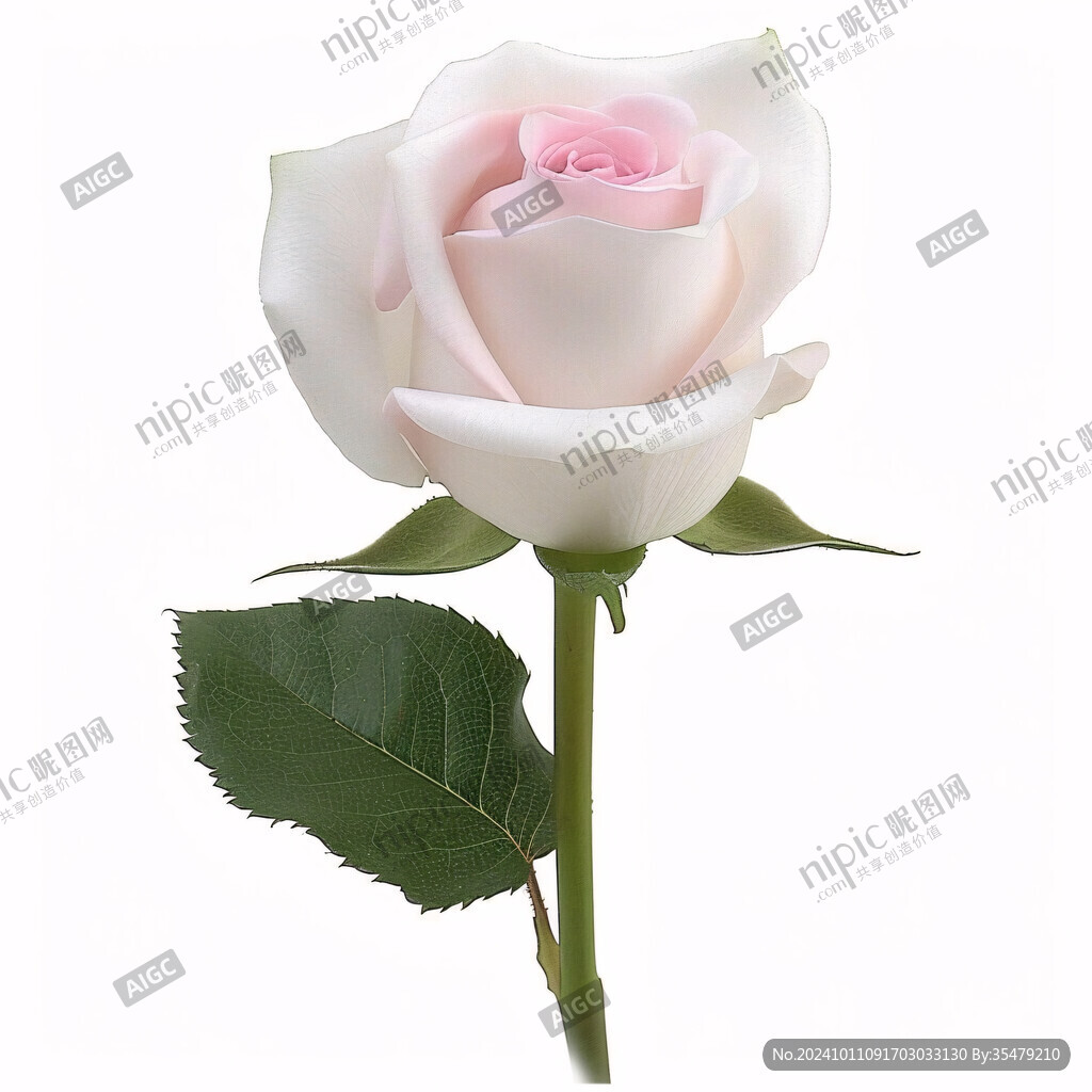 写实手绘玫瑰花素材