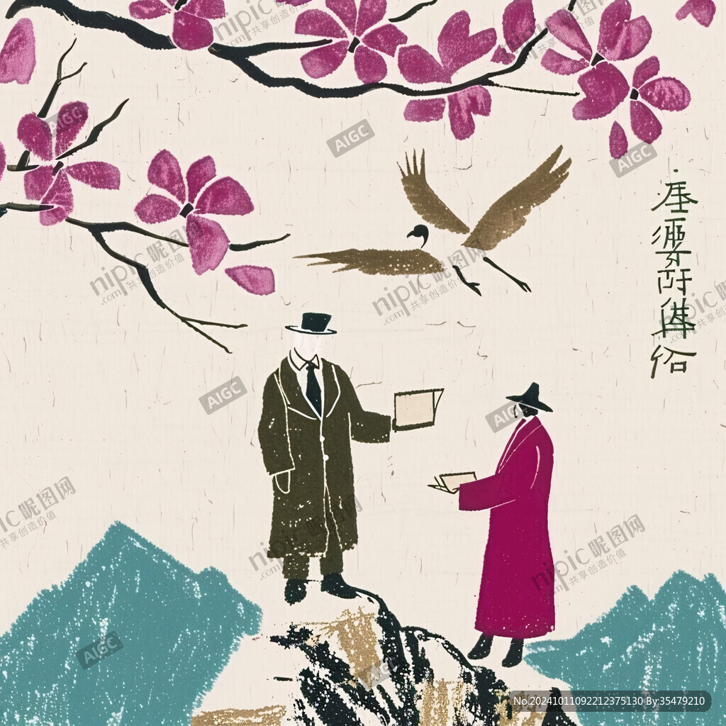 唐诗插画古诗插图