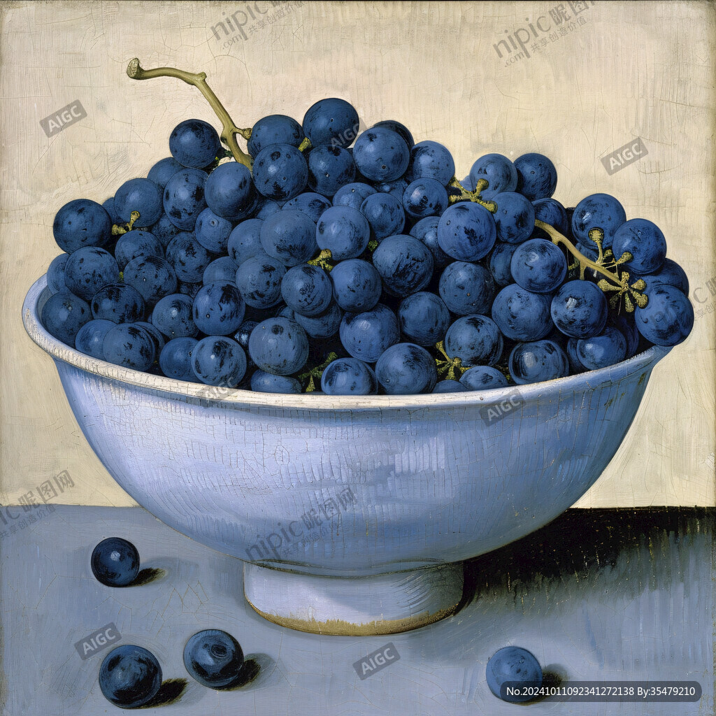 装饰画蓝莓