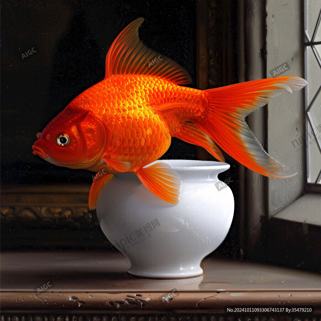 立体画素材金鱼立体画