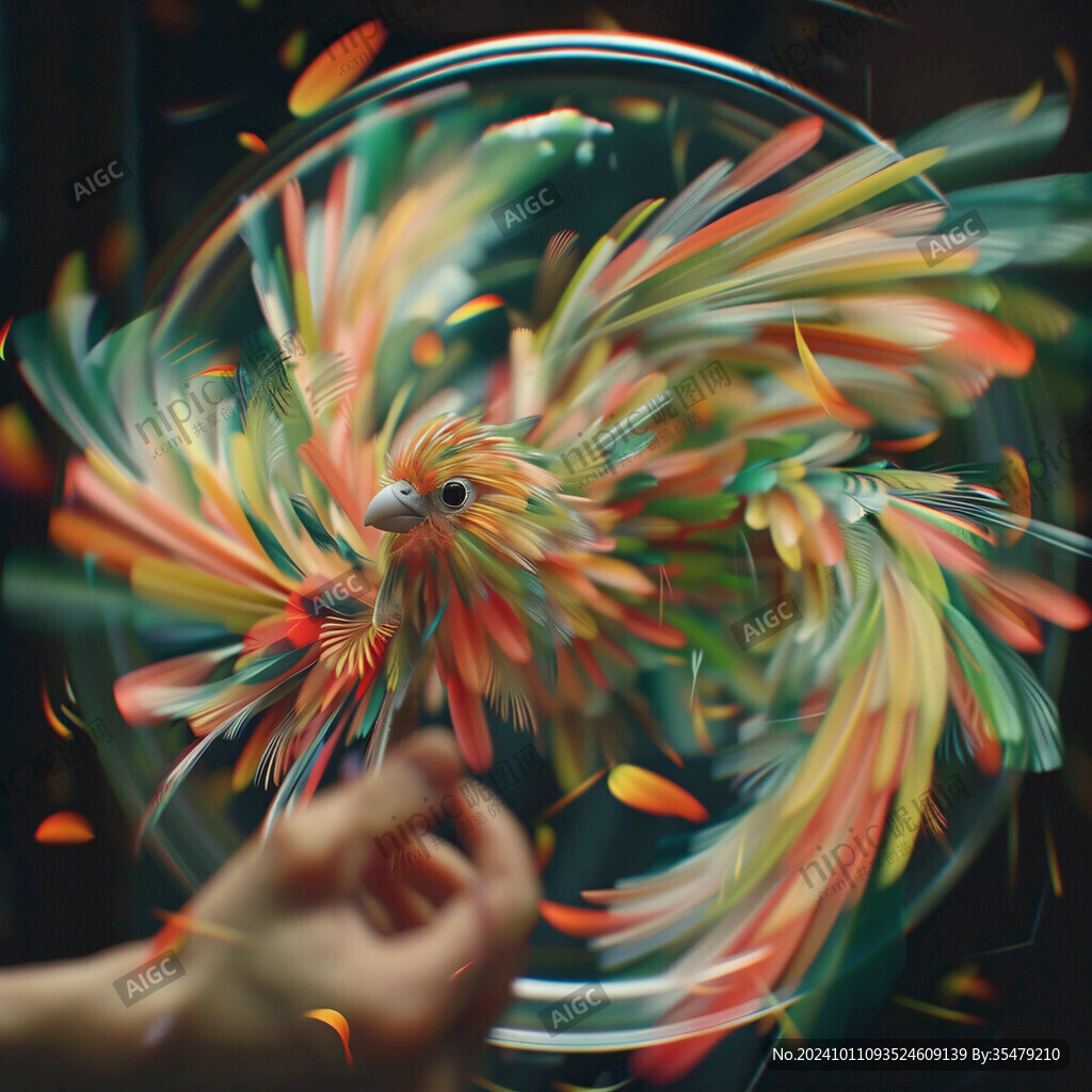 立体画素材金鱼立体画