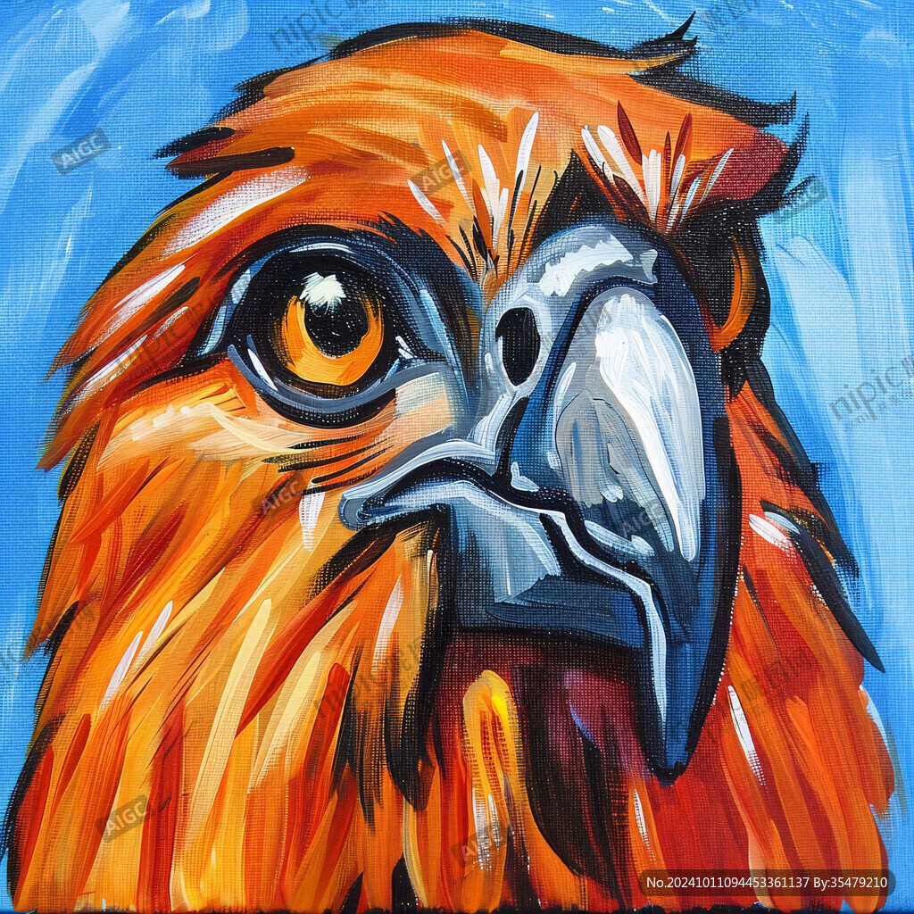 立体画金刚鹦鹉