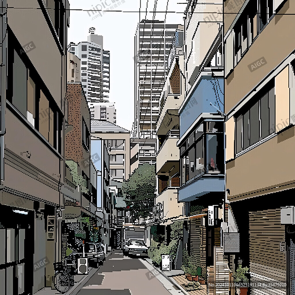街景插画
