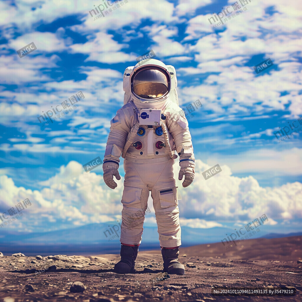 航空航天宇航员月球