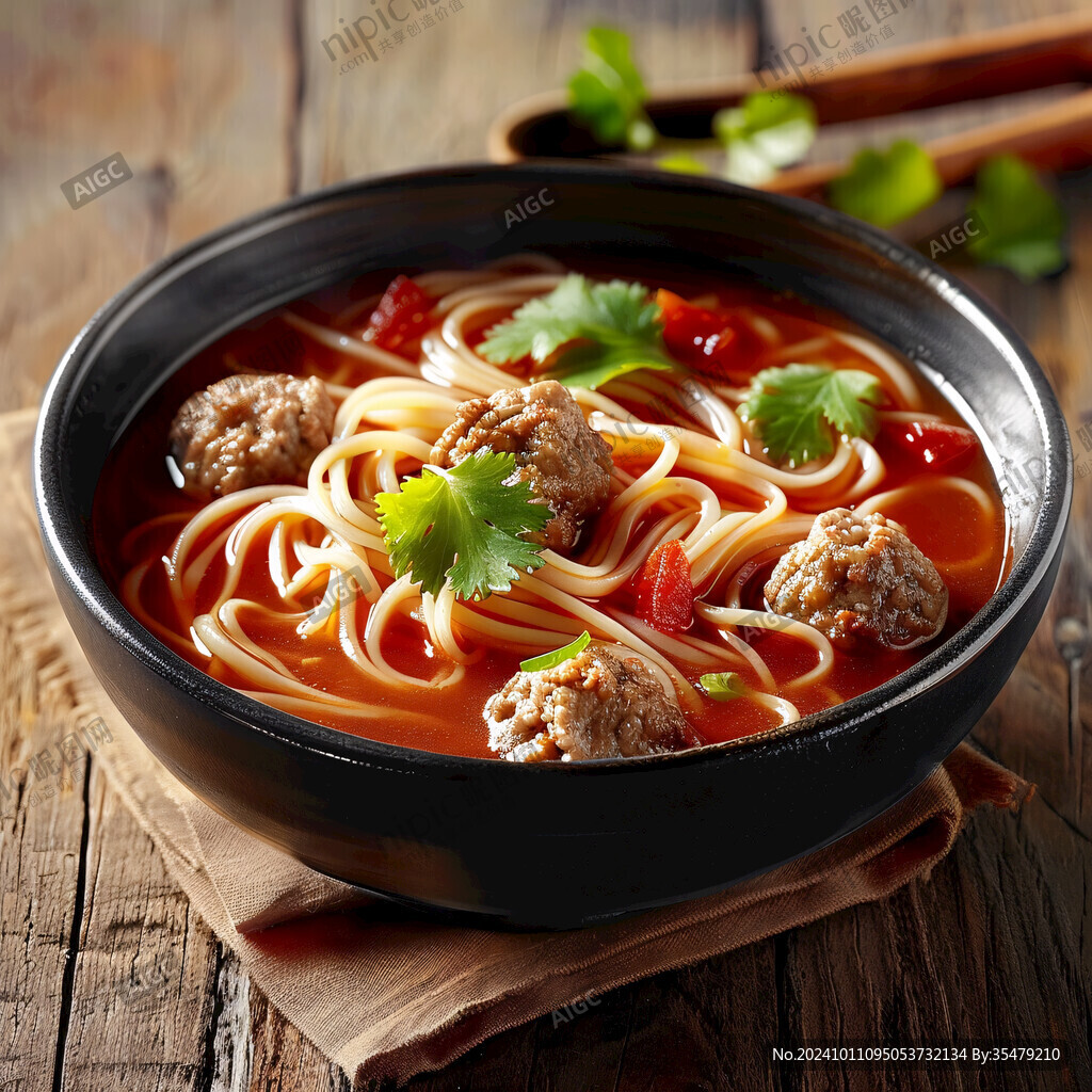 牛肉球番茄面汤