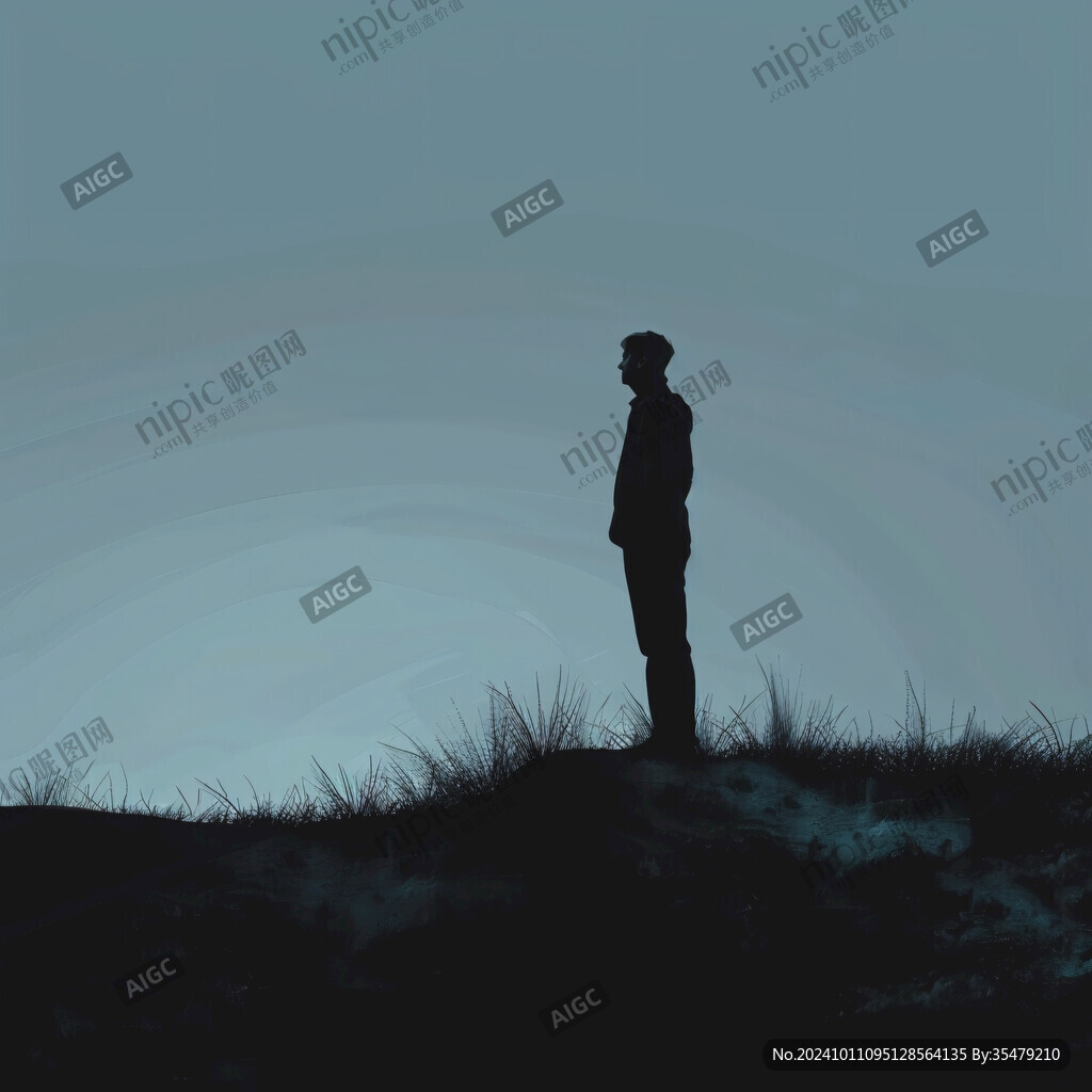 孤身一人背景素材