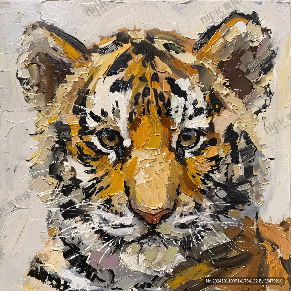 动物水彩画动物油画