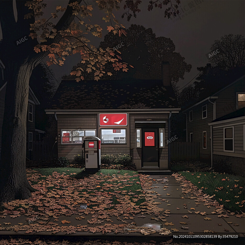 加拿大地产广告插画