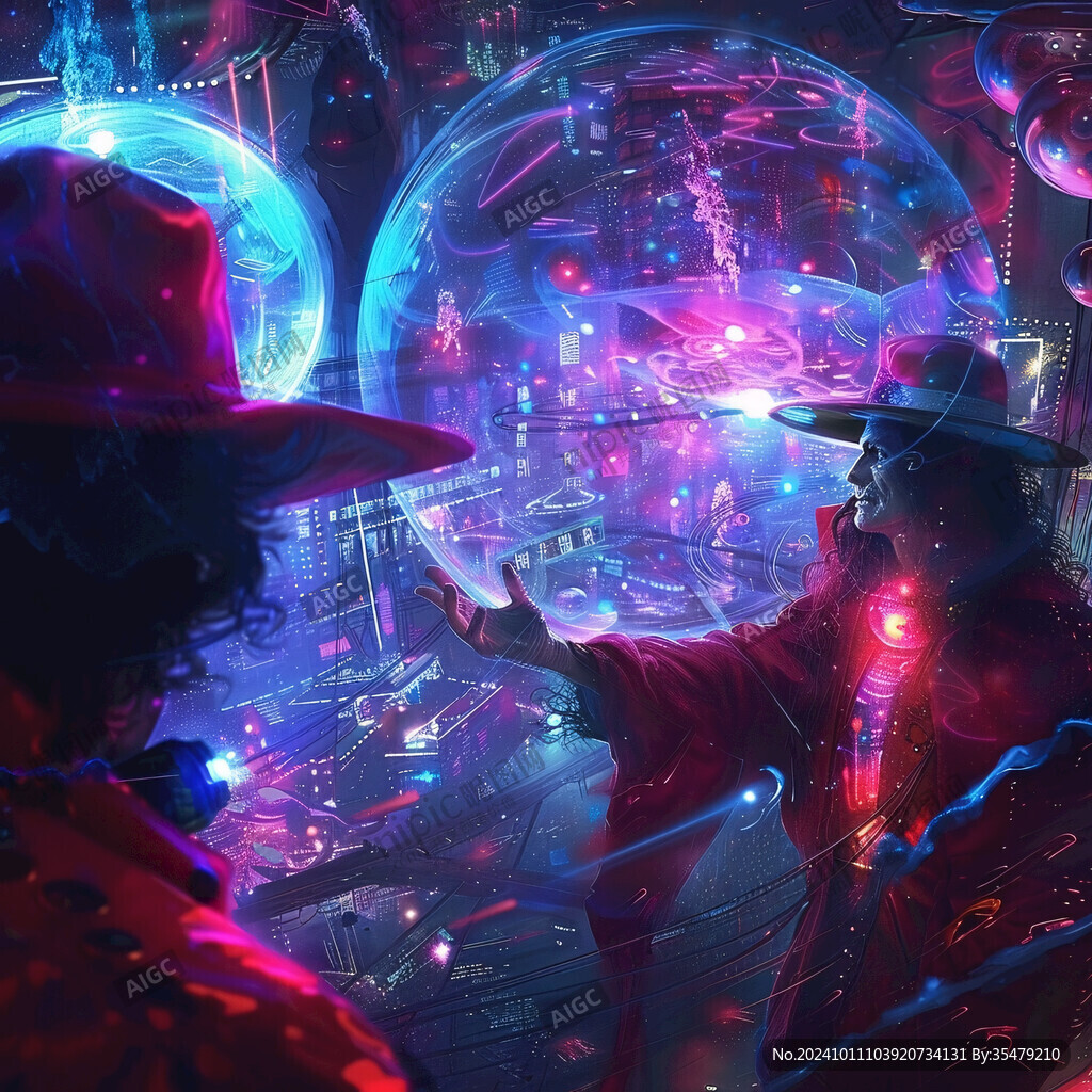 赛博朋克装饰画