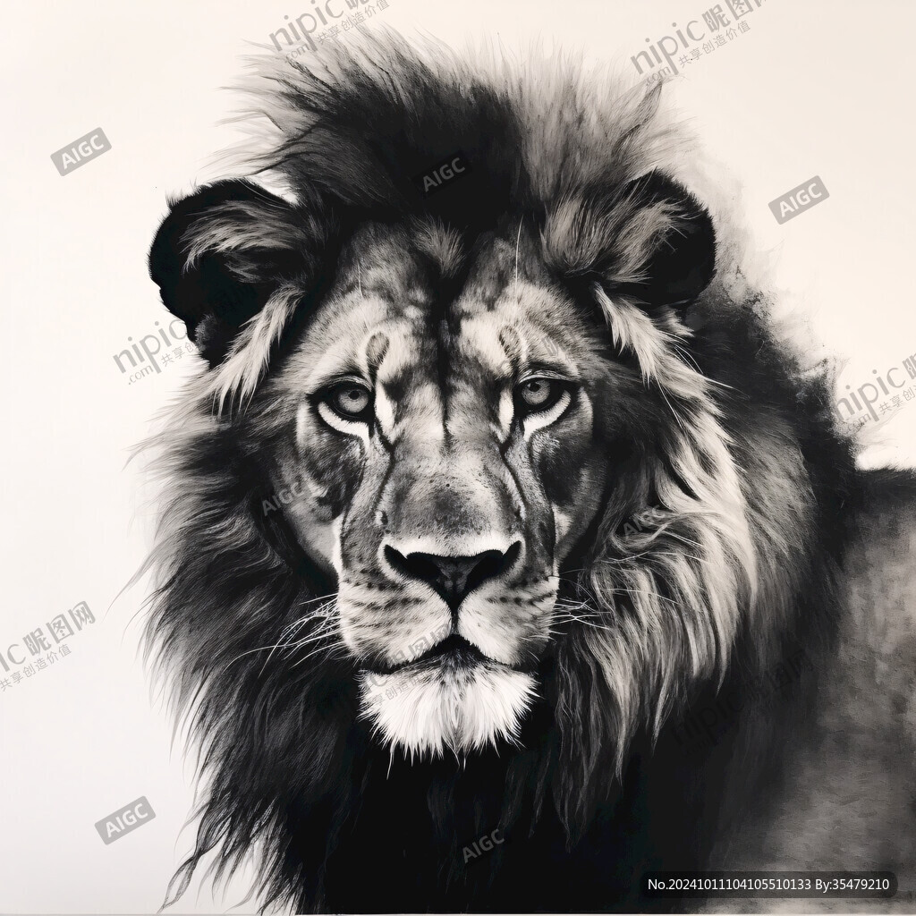 狮头狮子王动物头像