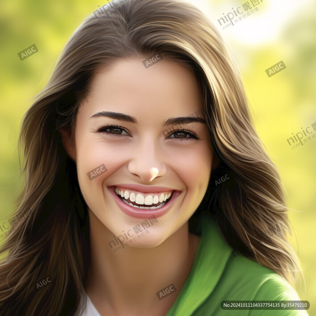 美女插画手绘海报户外