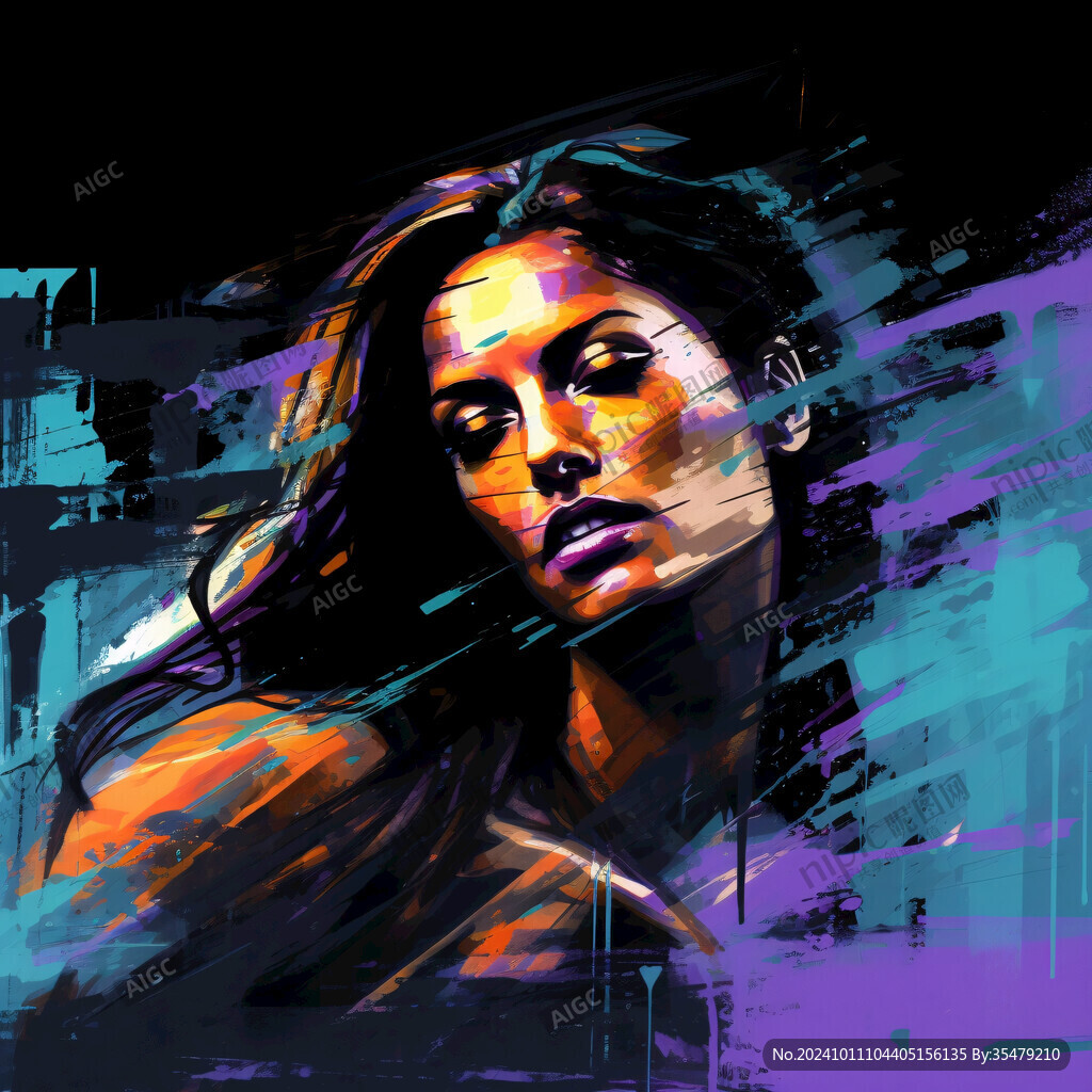 赛博朋克装饰画