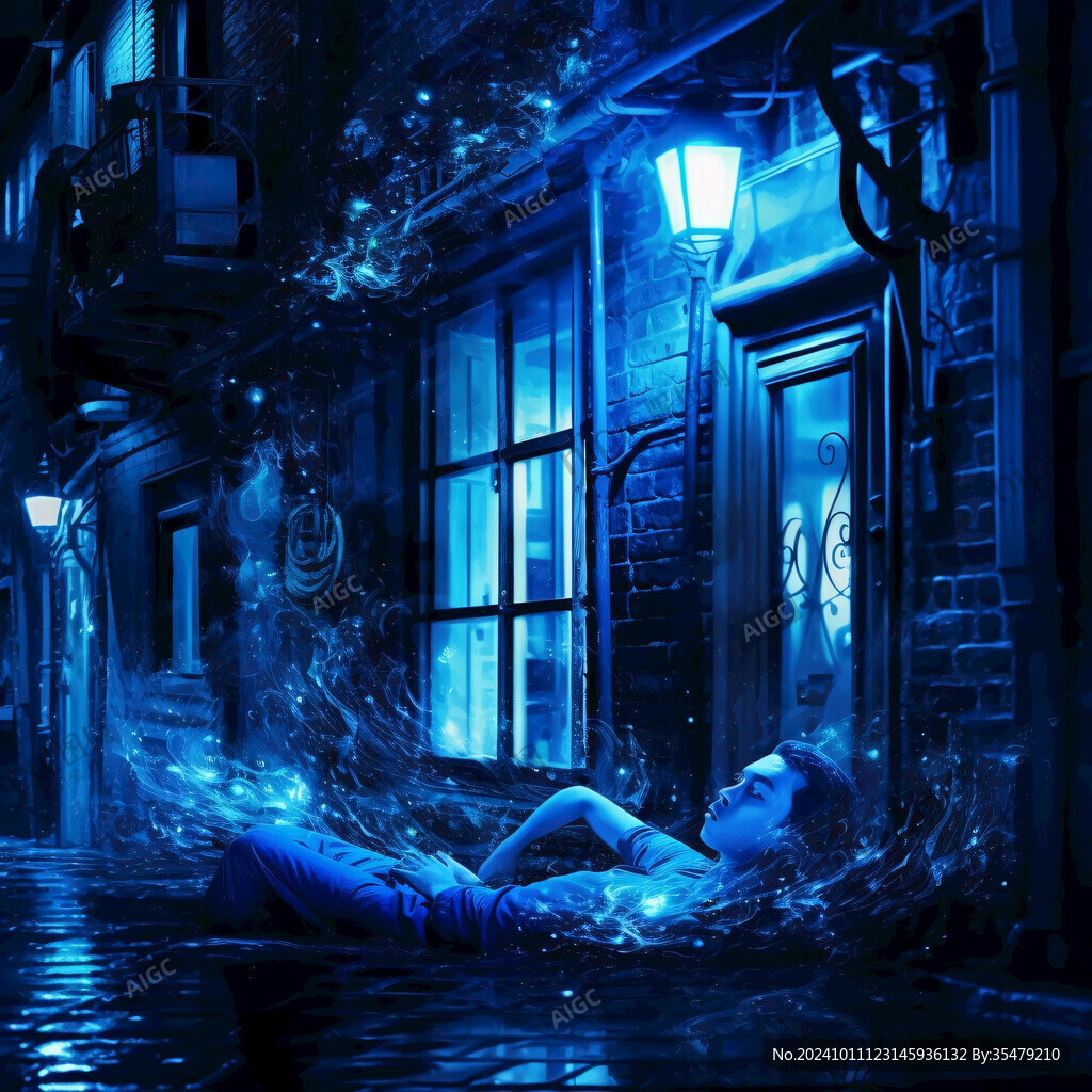 梦幻夜晚立体画