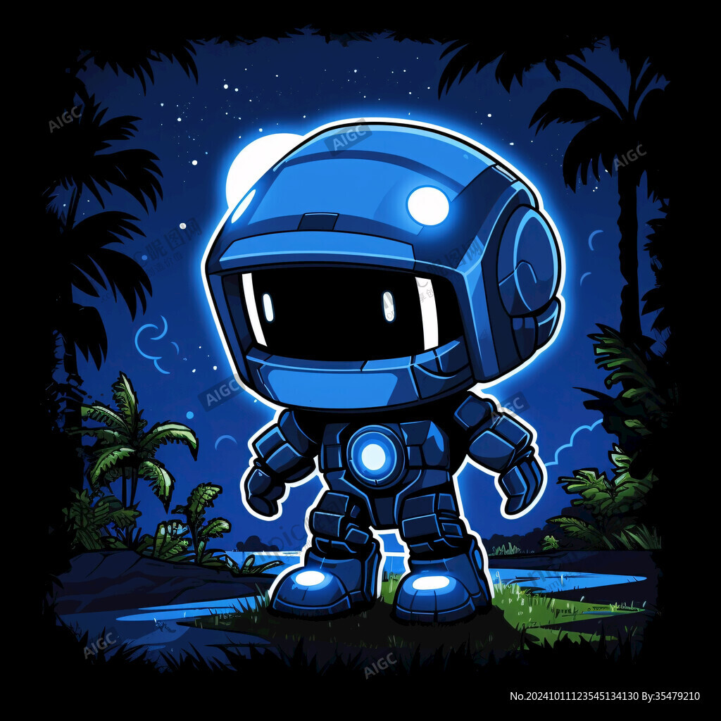 机器人卡通形象原创