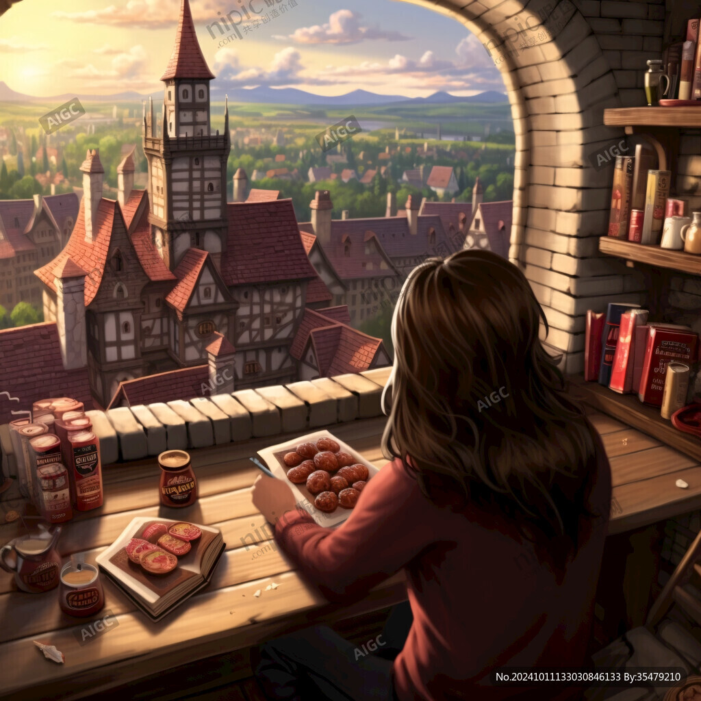 德国意境德国插画