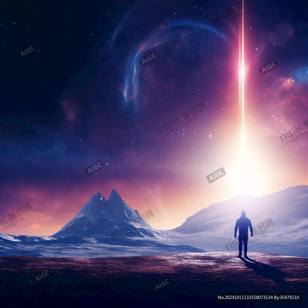 唯美宇宙会议背景