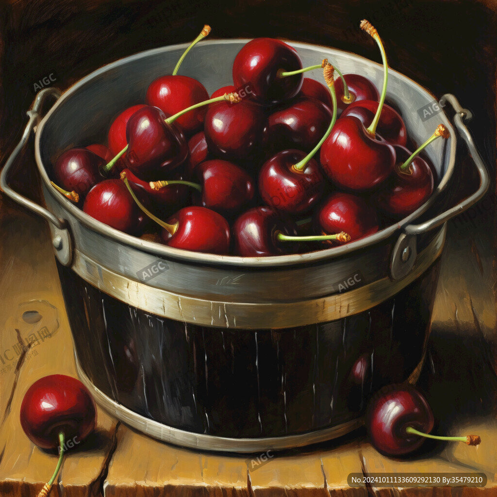 车厘子高清插画