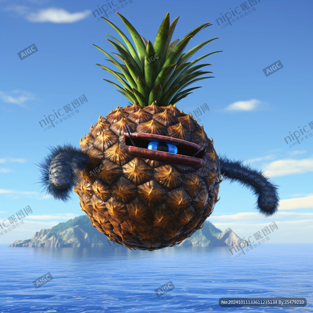 菠萝海报素材