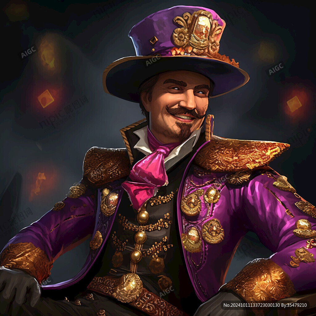 人物插画大马戏