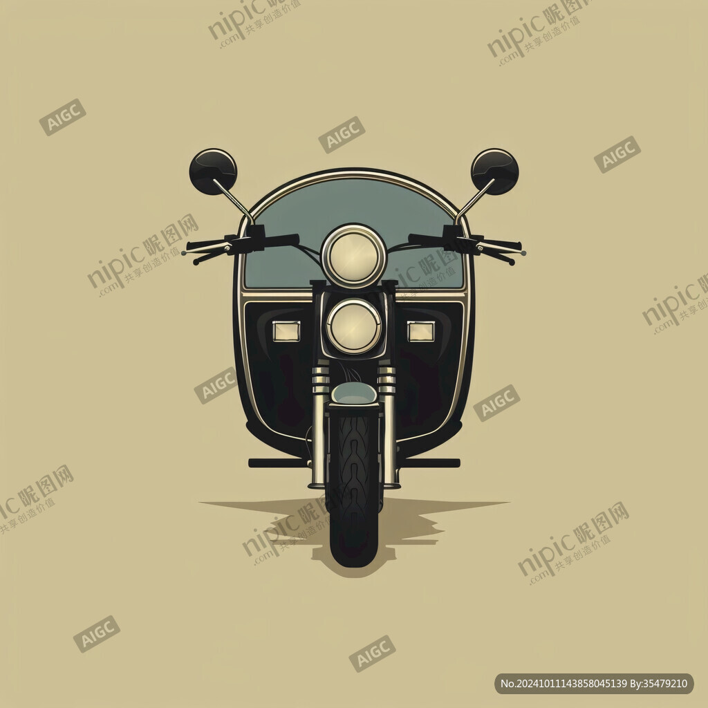 摩托插画