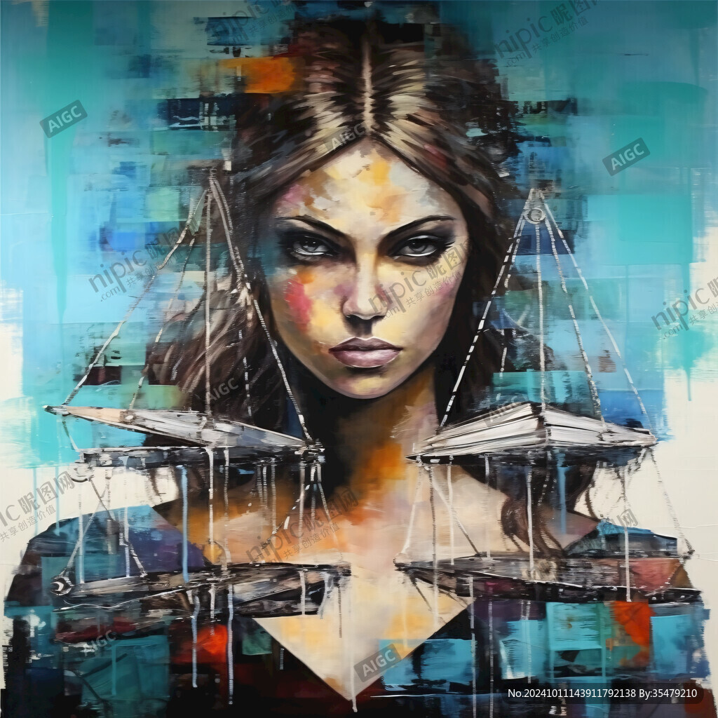 唯美抽象画水彩画女人