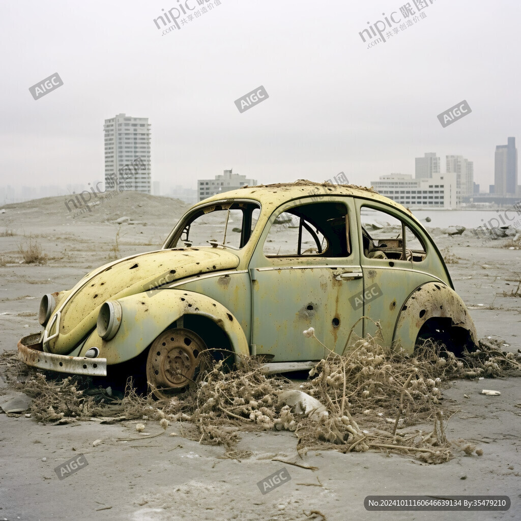 废弃已久的车子