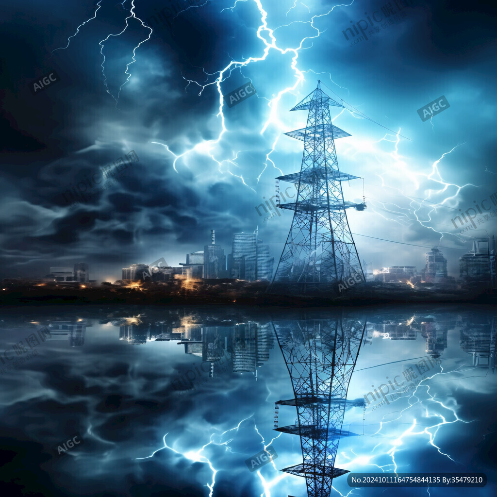 供电题材背景素材