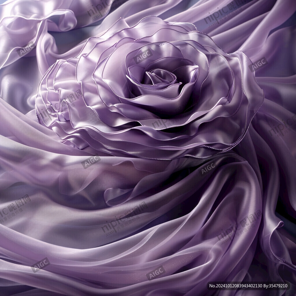 手绘一朵紫色玖瑰