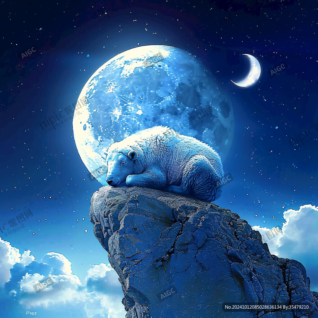 梦幻夜晚立体画