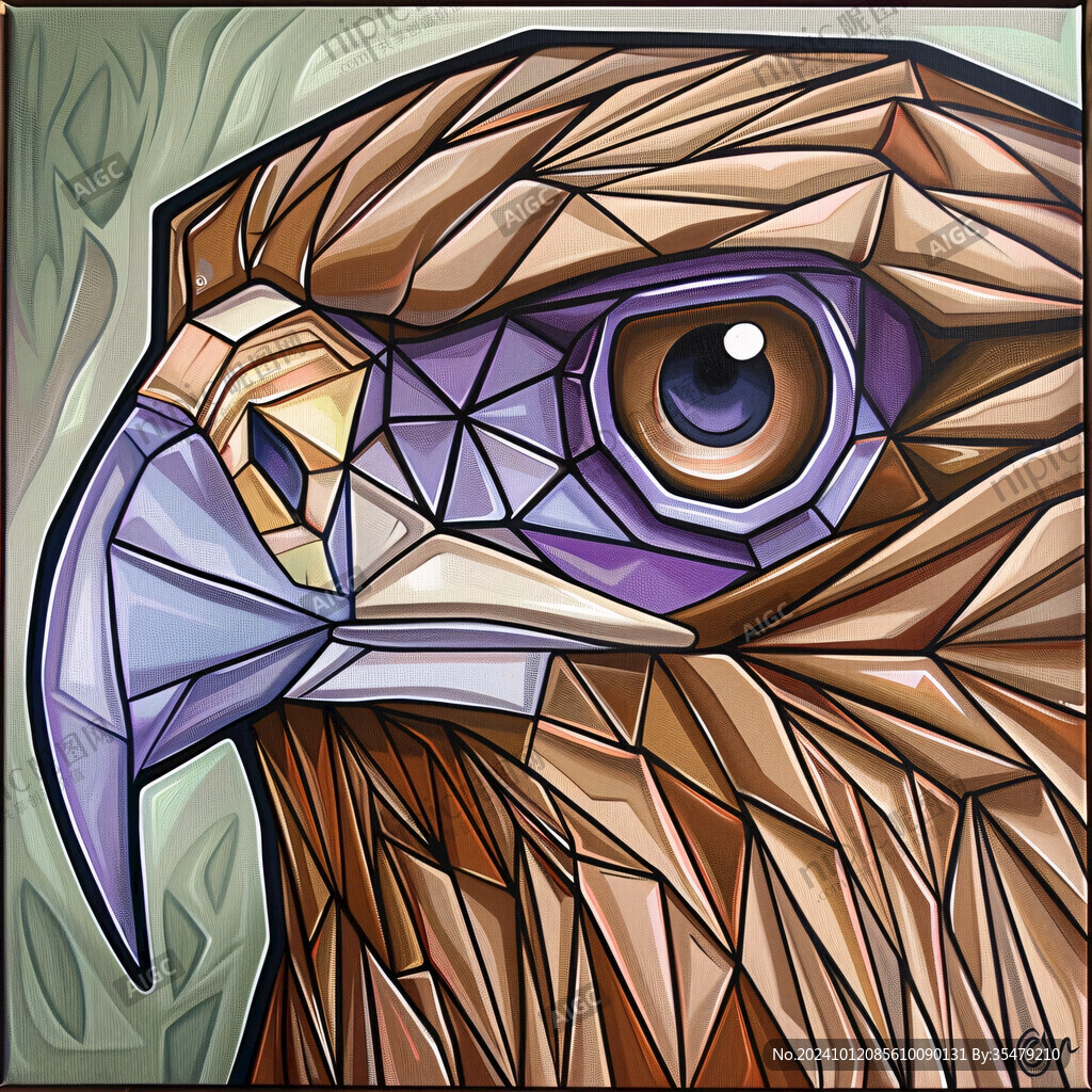 立体画金刚鹦鹉