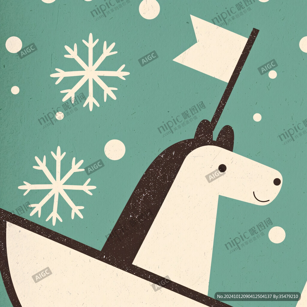 冬季创意插画海报