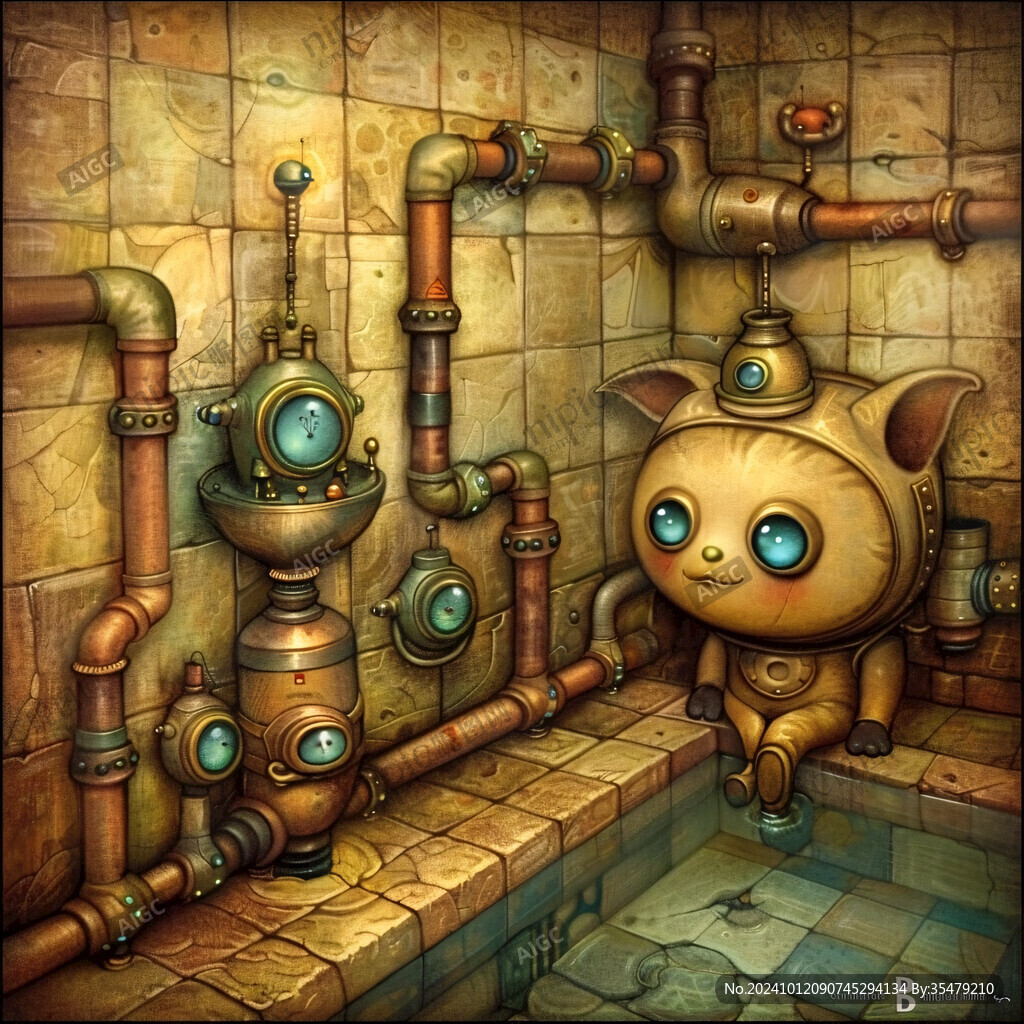 奇幻爱丽斯仙境插画