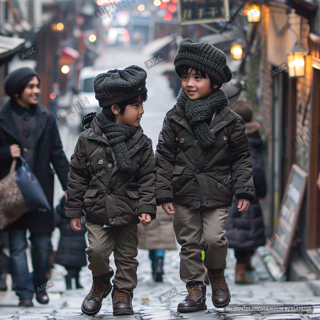 男童秋冬效果图