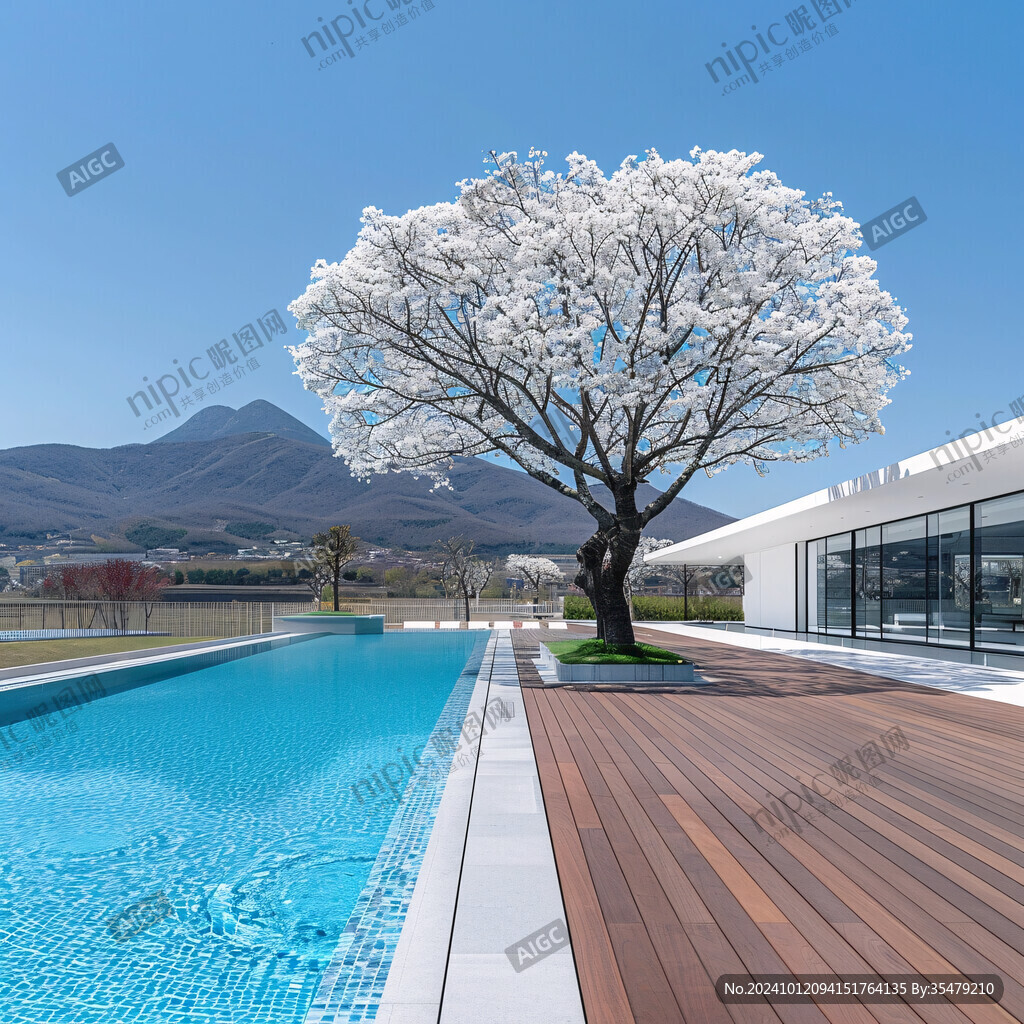 泳池树五星级游泳池