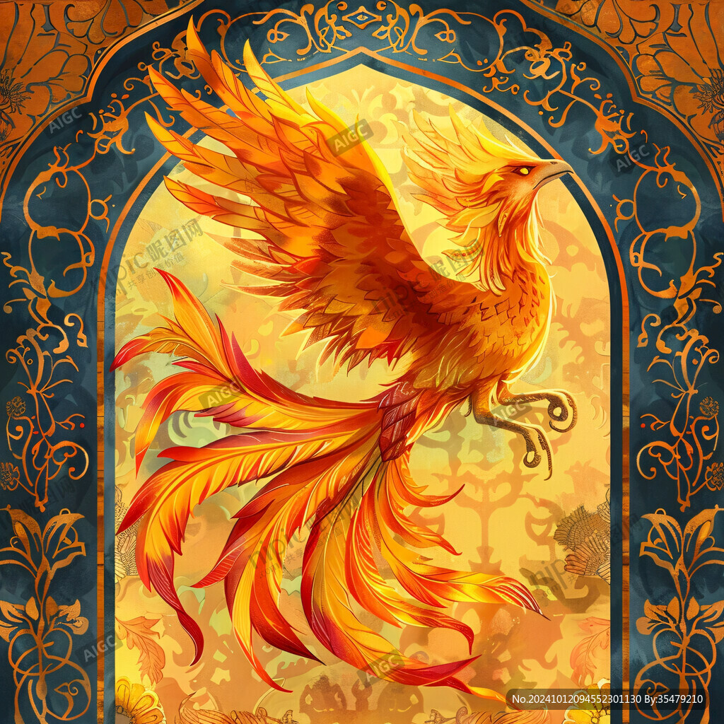 凤凰朱雀插画