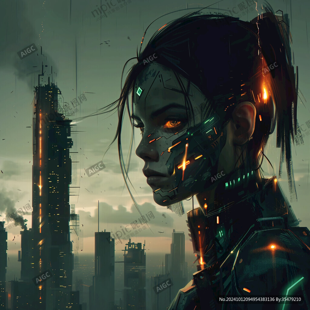 赛博朋克装饰画