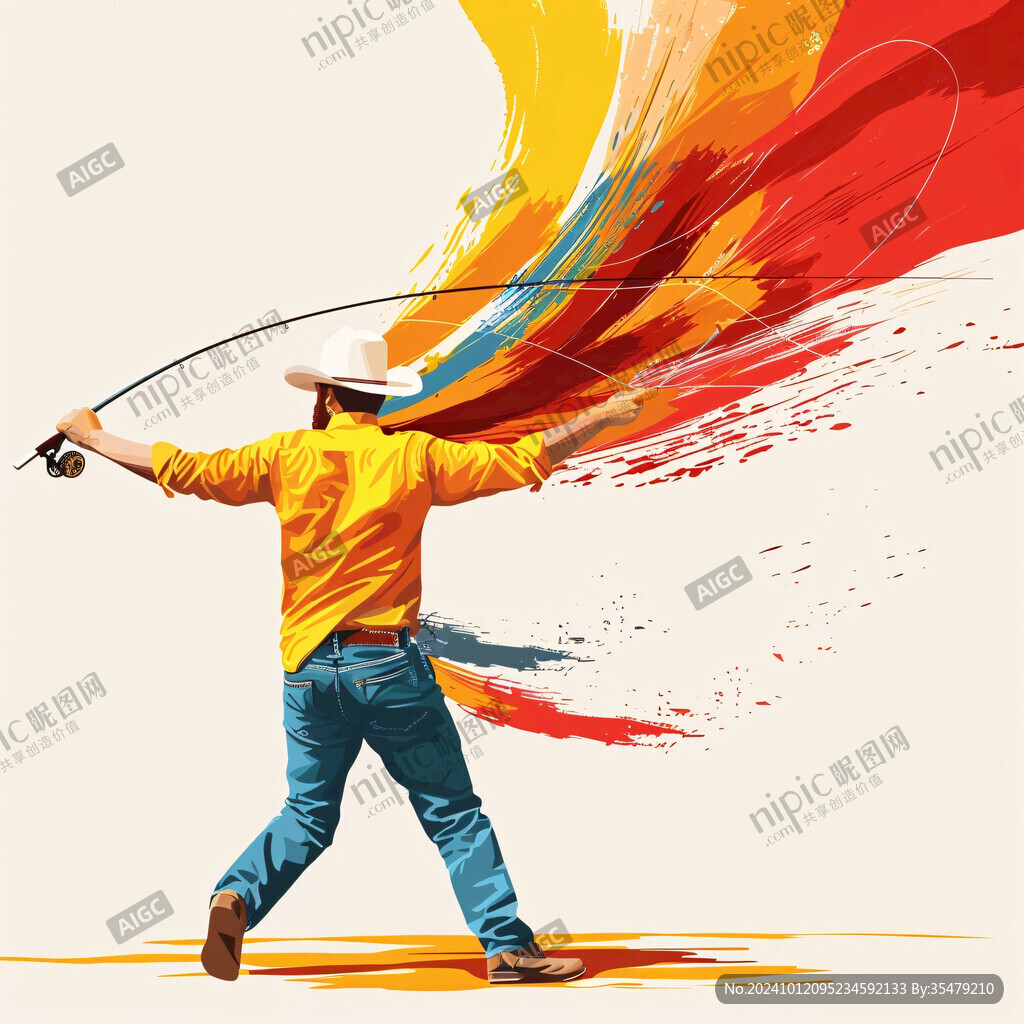 射箭人物插画射箭背景