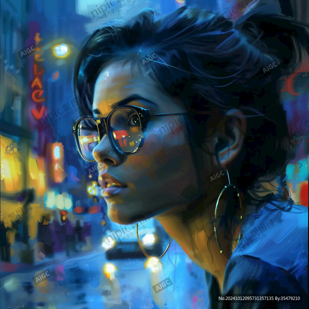 赛博朋克装饰画