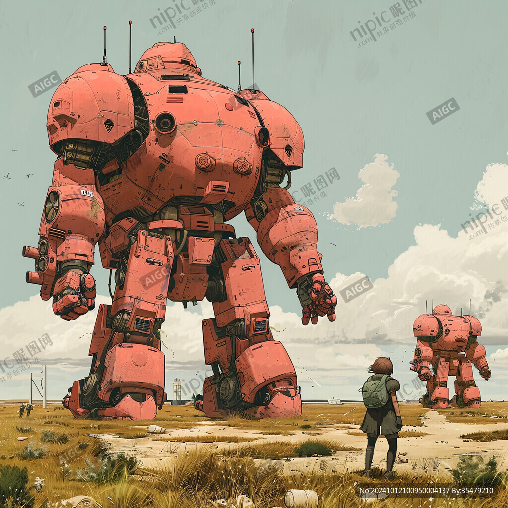 机甲风卡通人物