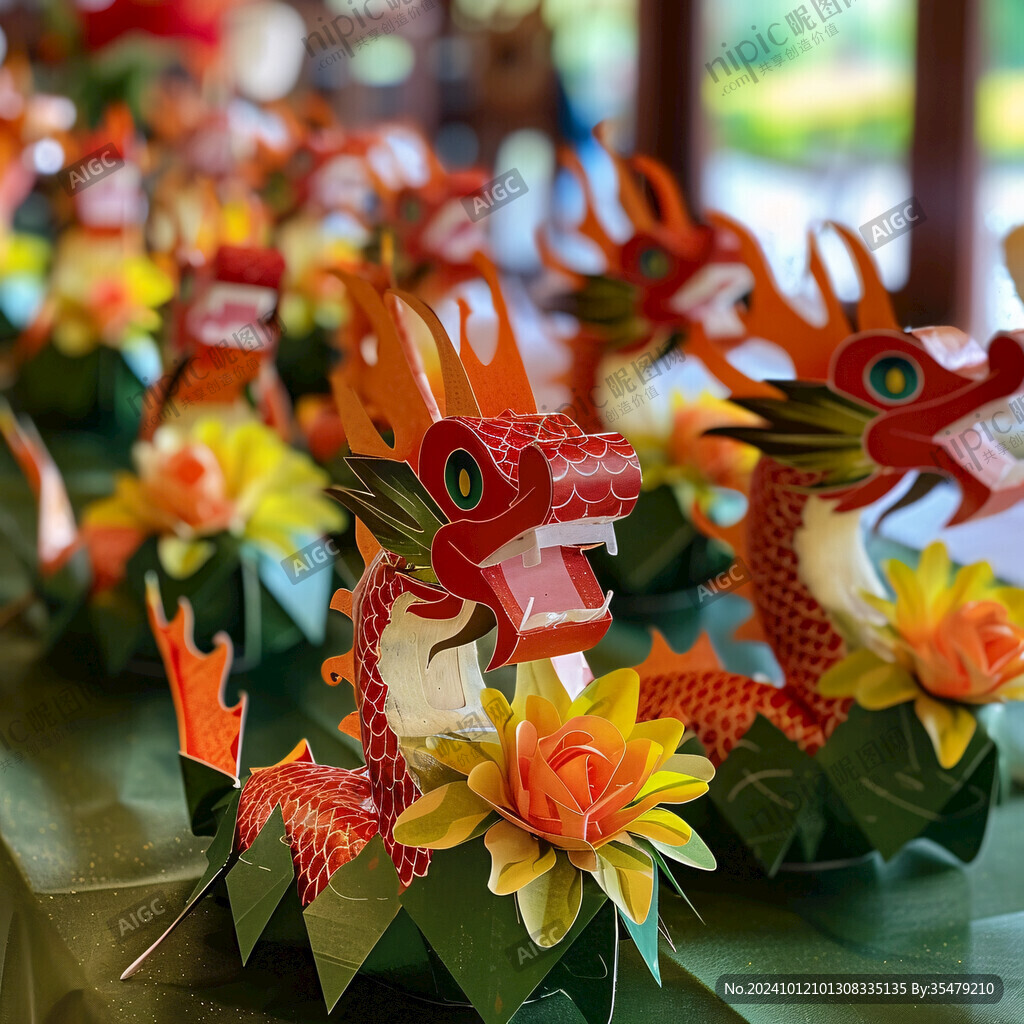 纸扎龙舟