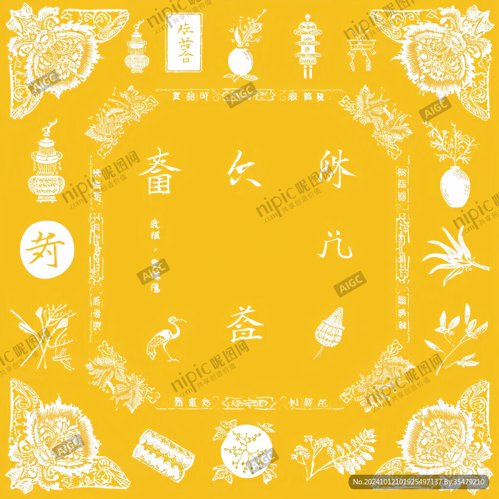 春节春分贴图印花