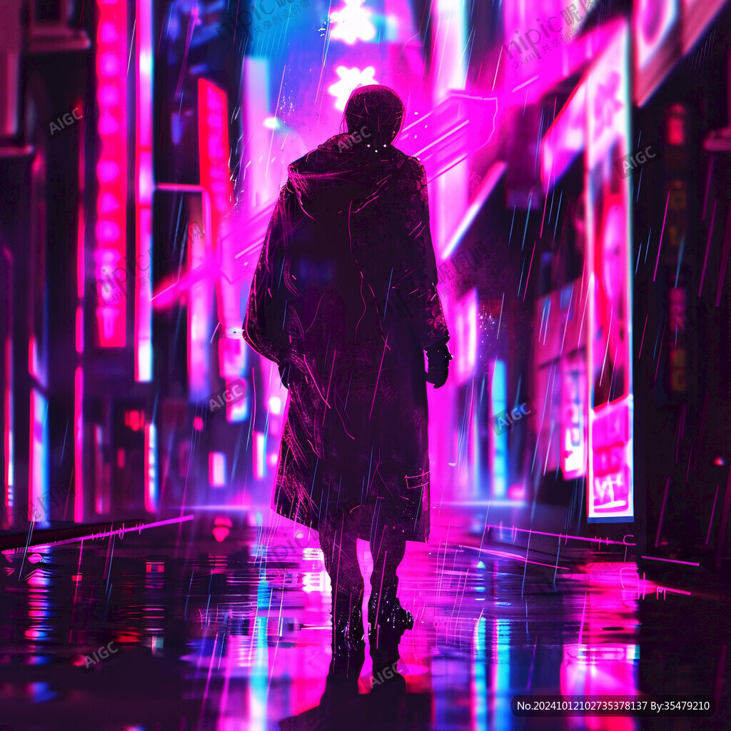 赛博朋克装饰画