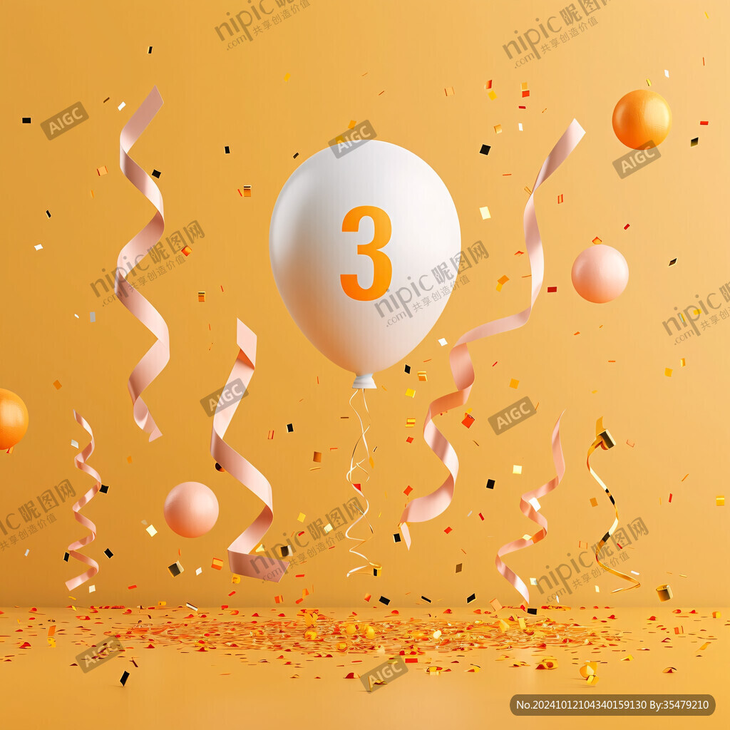 三周岁海报舞台背景