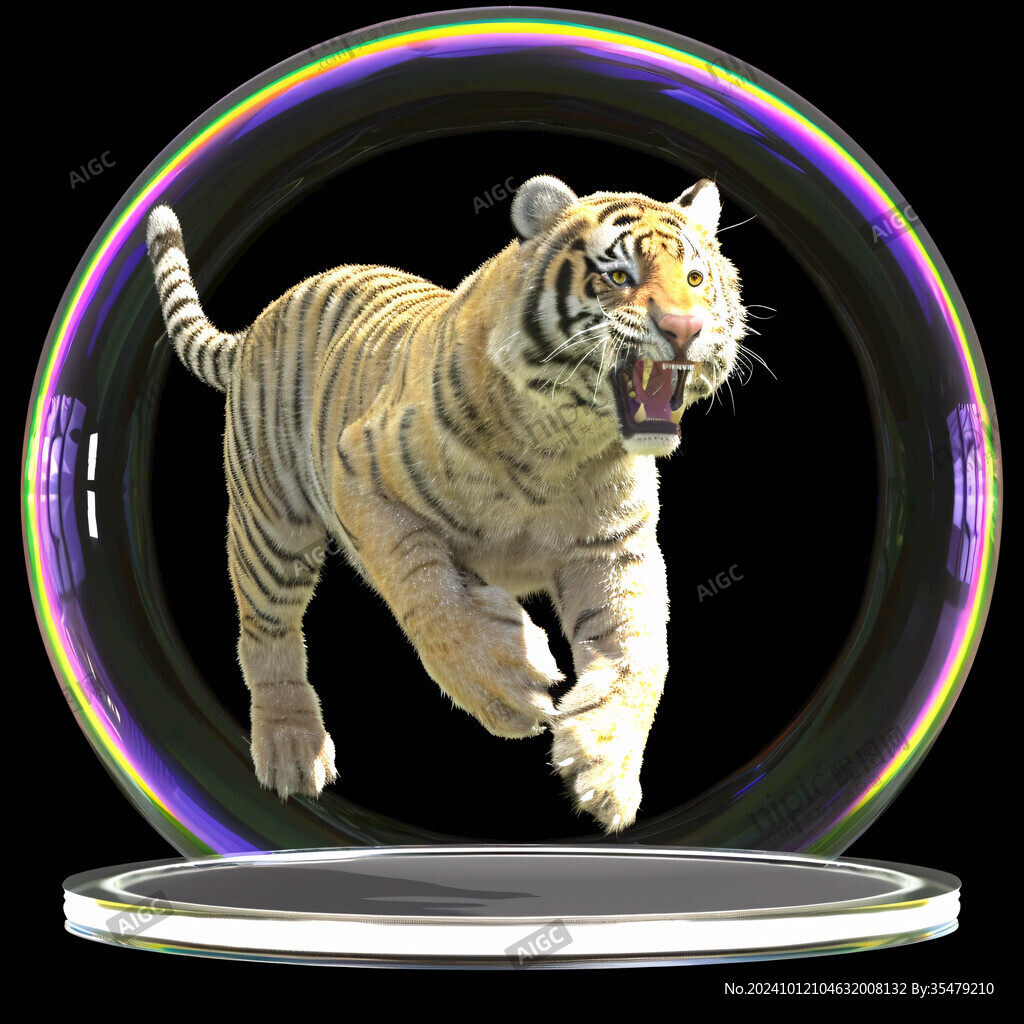 科技感老虎形象