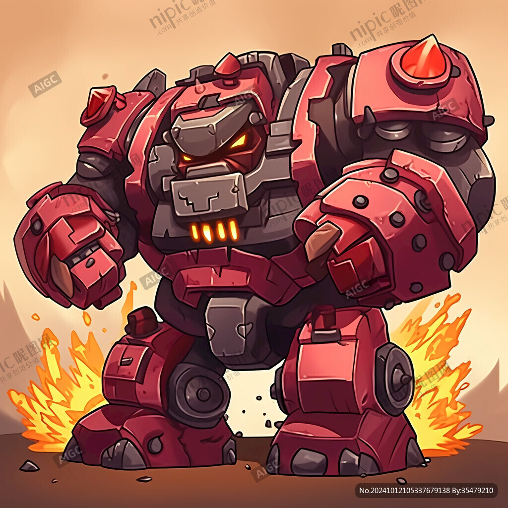 机甲风卡通人物