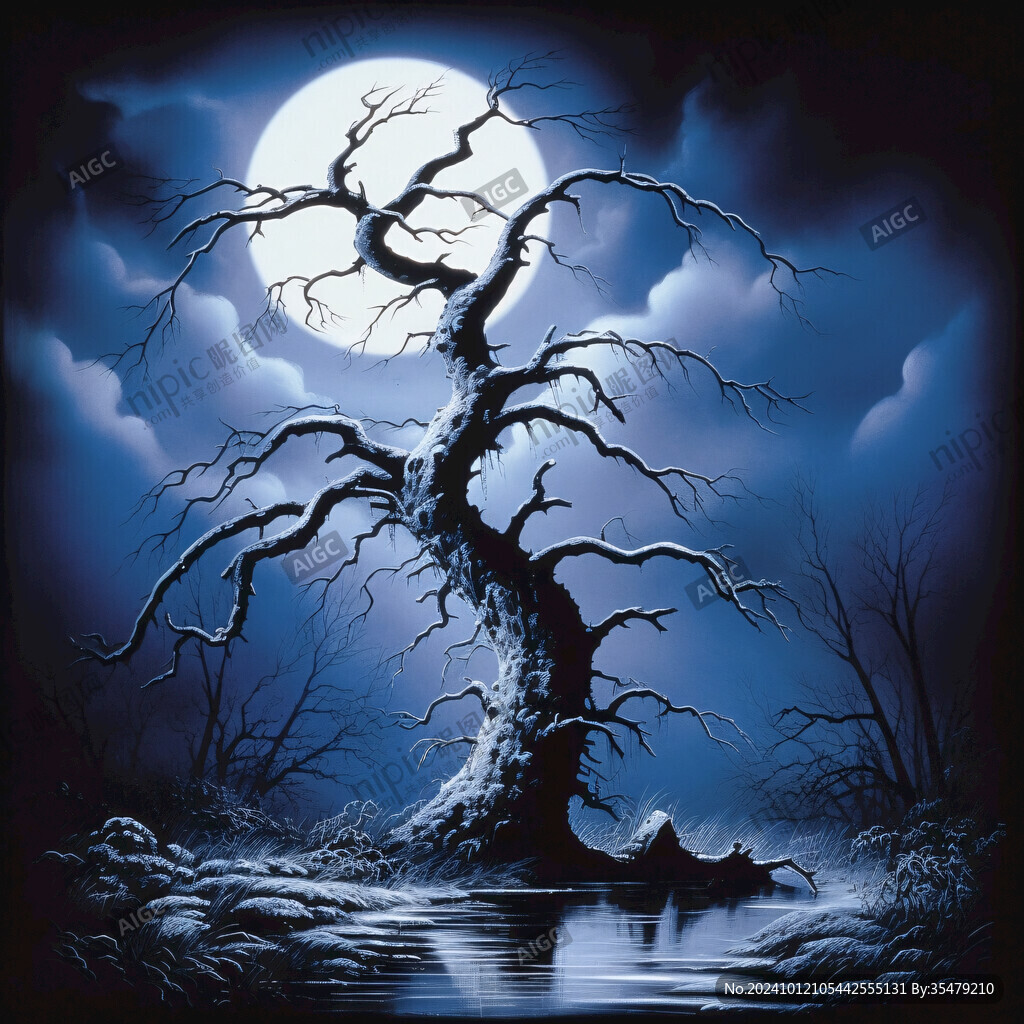 梦幻夜晚立体画